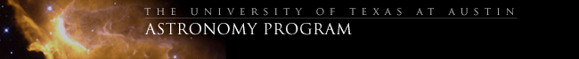 astronomy program - university of texas at austin