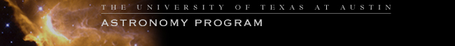 the university of texas at austin - astronomy program