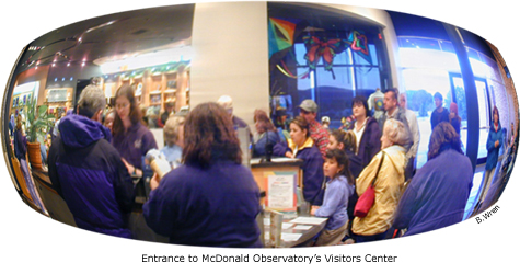 entrance to the visitor's center