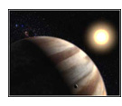 artist's concept of extrasolar planet around HD 209458