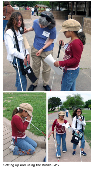 setting up and using braille gps