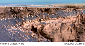 victoria crater, mars