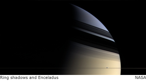 ring shadows and enceladus