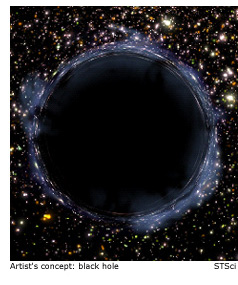 artist's concept: black hole