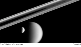 3 of saturn's moons