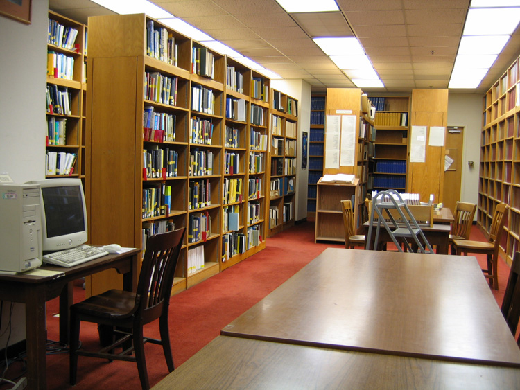 library shelves