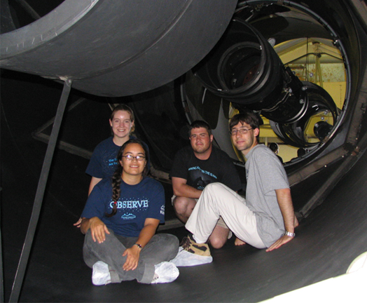 inside telescope